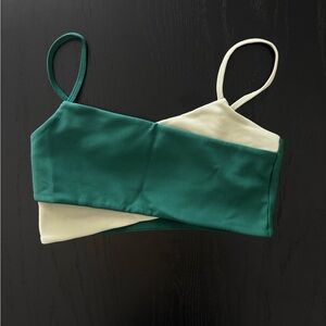 WILO green sports bra